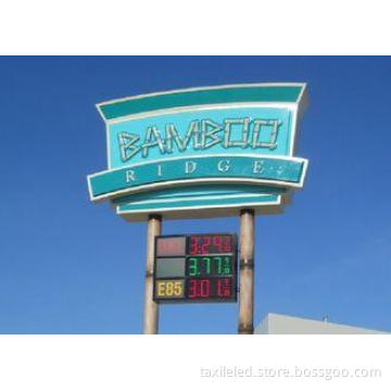 Single Color LED Fuel Price Signs / Mobile Electronic Messa